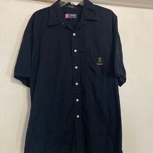 Chaps Men's Black Short Sleeve Shirt